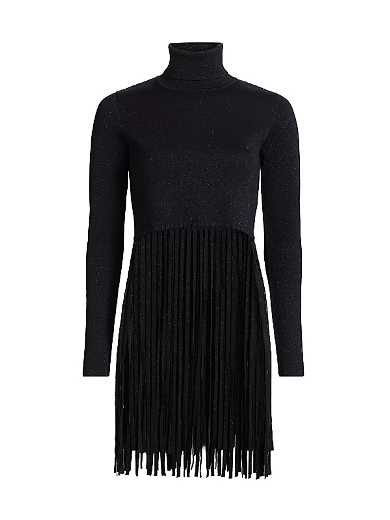 Gianna Fringe Turtleneck Sweater