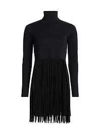 Gianna Fringe Turtleneck Sweater