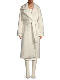 Brandy Wool-Blend Trench Coat