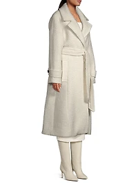 Brandy Wool-Blend Trench Coat