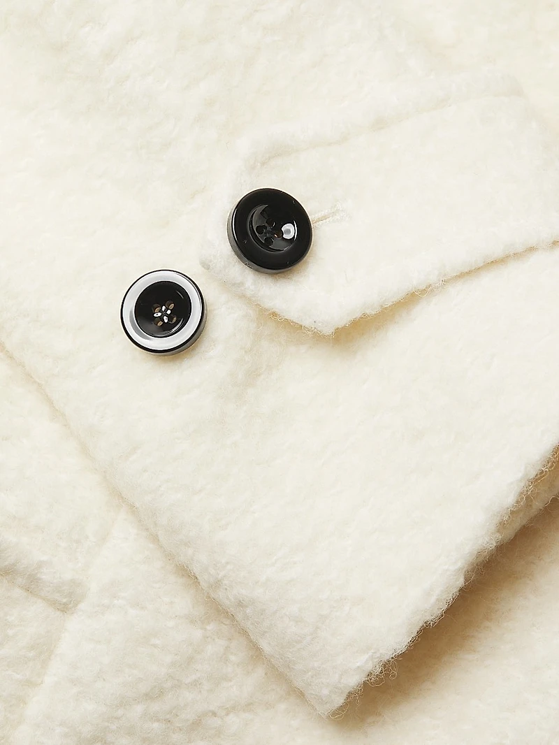 Brandy Wool-Blend Trench Coat