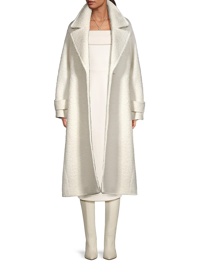 Brandy Wool-Blend Trench Coat