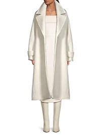 Brandy Wool-Blend Trench Coat