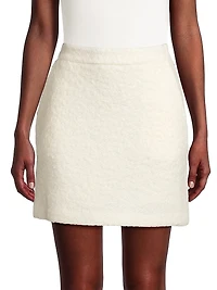 Addison Wool-Blend Miniskirt