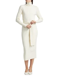 Piper Rib-Knit Sleeveless Midi-Dress