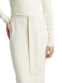 Piper Rib-Knit Sleeveless Midi-Dress