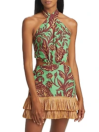 Summery Mindset Halter Mini Dress