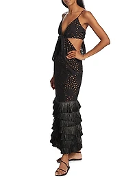 Iconos del Tropico Eyelet Dress