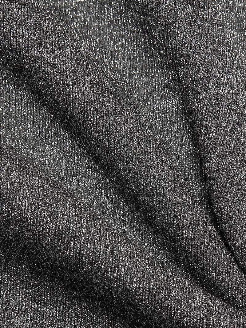 Godet Lurex Body-Con Dress