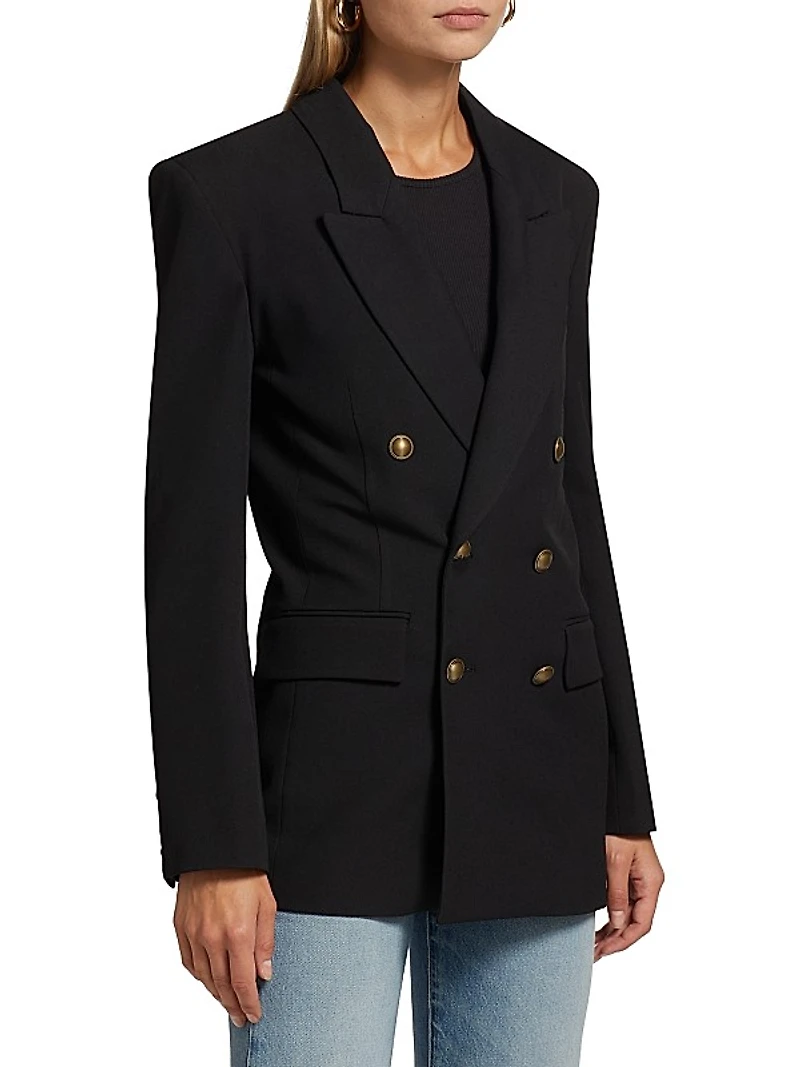 Double-Breasted Boxy Blazer