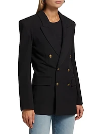 Double-Breasted Boxy Blazer