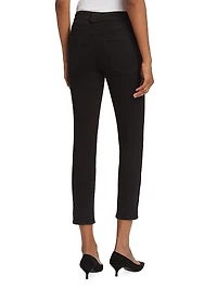 Snapped Denim Leggings