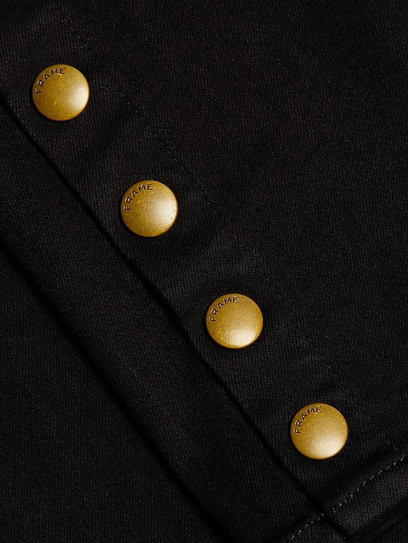 Snapped Denim Leggings