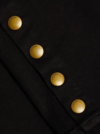 Snapped Denim Leggings