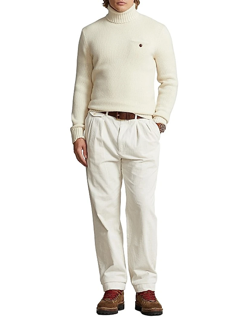 Wool-Blend Turtleneck Sweater