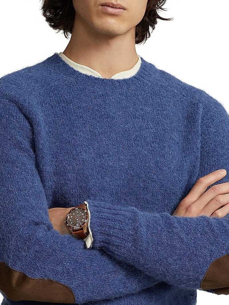 Wool & Alpaca-Blend Crewneck Sweater