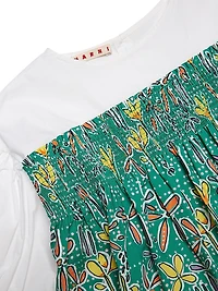 Little Girl's & Girl's Floral Layered Top