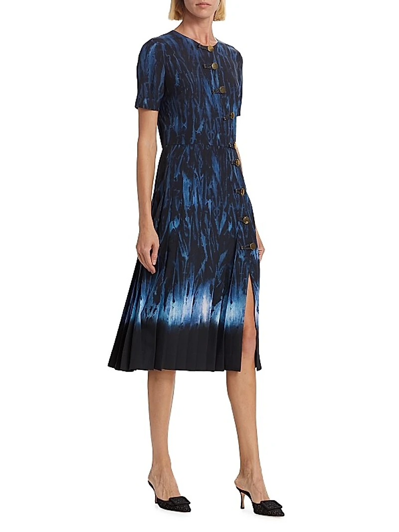 Myrtle Abstract Midi-Dress
