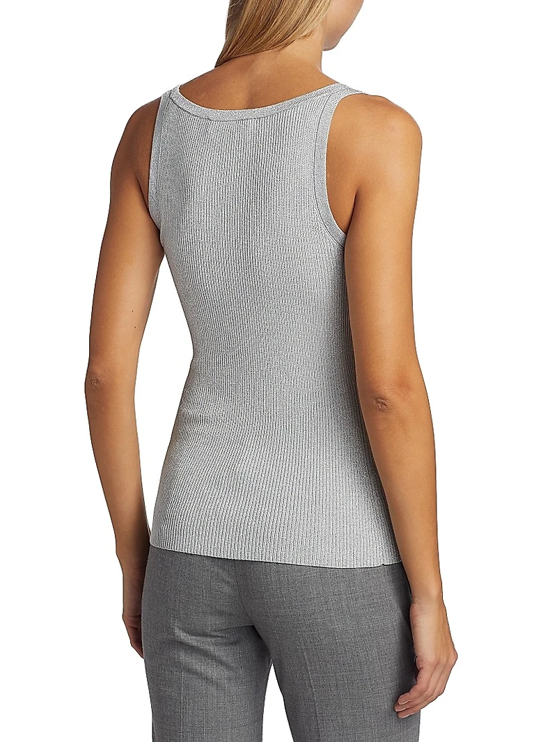 Glittery Ribbed Tank