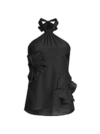 Cotton Silk Voile Halter Top