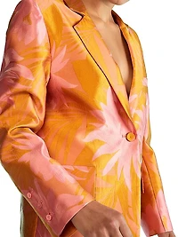 Harper Jacquard Two-Button Blazer