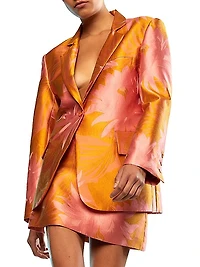 Harper Jacquard Two-Button Blazer