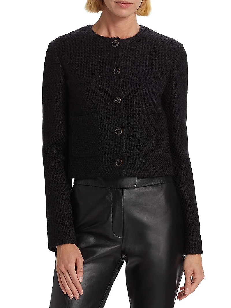 Bernadette Wool-Blend Tweed Jacket