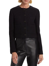 Bernadette Wool-Blend Tweed Jacket