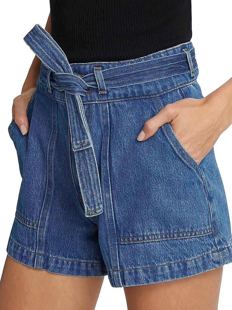 Raye Denim Utility Shorts