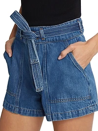 Raye Denim Utility Shorts