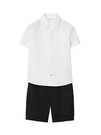 Little Boy's & Short-Sleeve Shirt