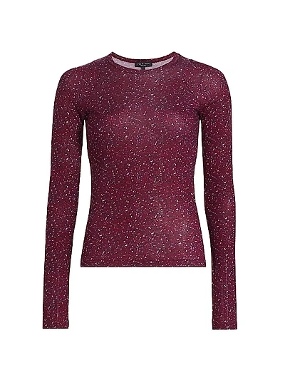 Shaw Cotton-Blend Crewneck Long-Sleeve Sweater