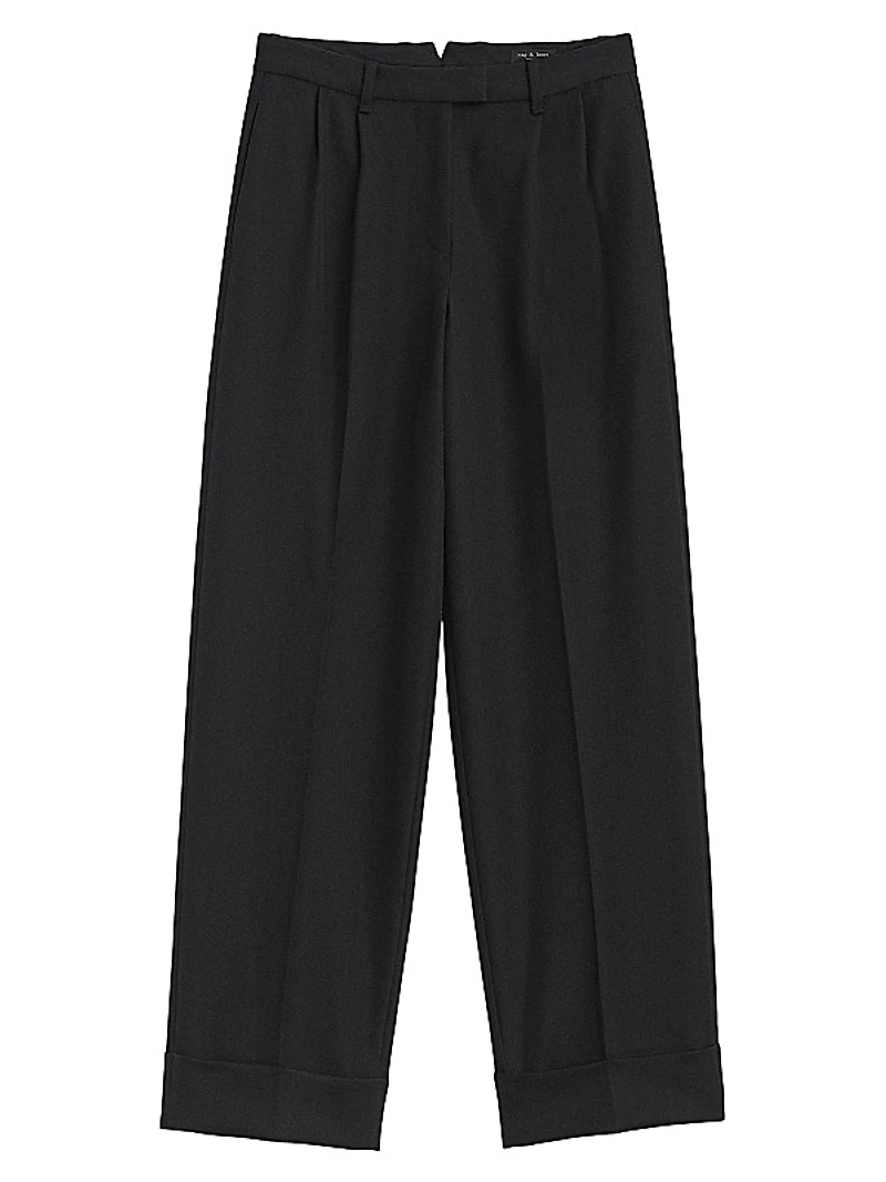 Marianne Wool Wide-Leg Trousers