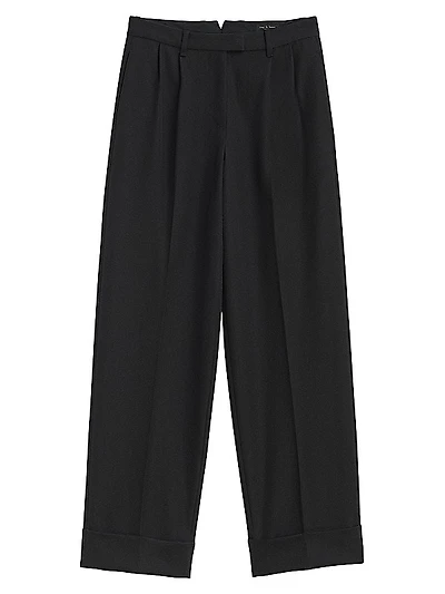 Marianne Wool Wide-Leg Trousers