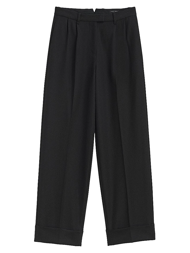 Marianne Wool Wide-Leg Trousers