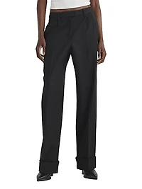 Marianne Wool Wide-Leg Trousers
