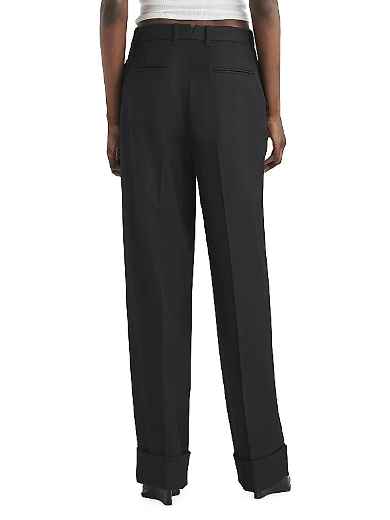Marianne Wool Wide-Leg Trousers