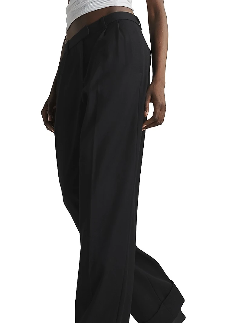 Marianne Wool Wide-Leg Trousers