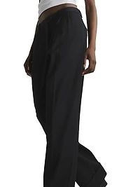 Marianne Wool Wide-Leg Trousers