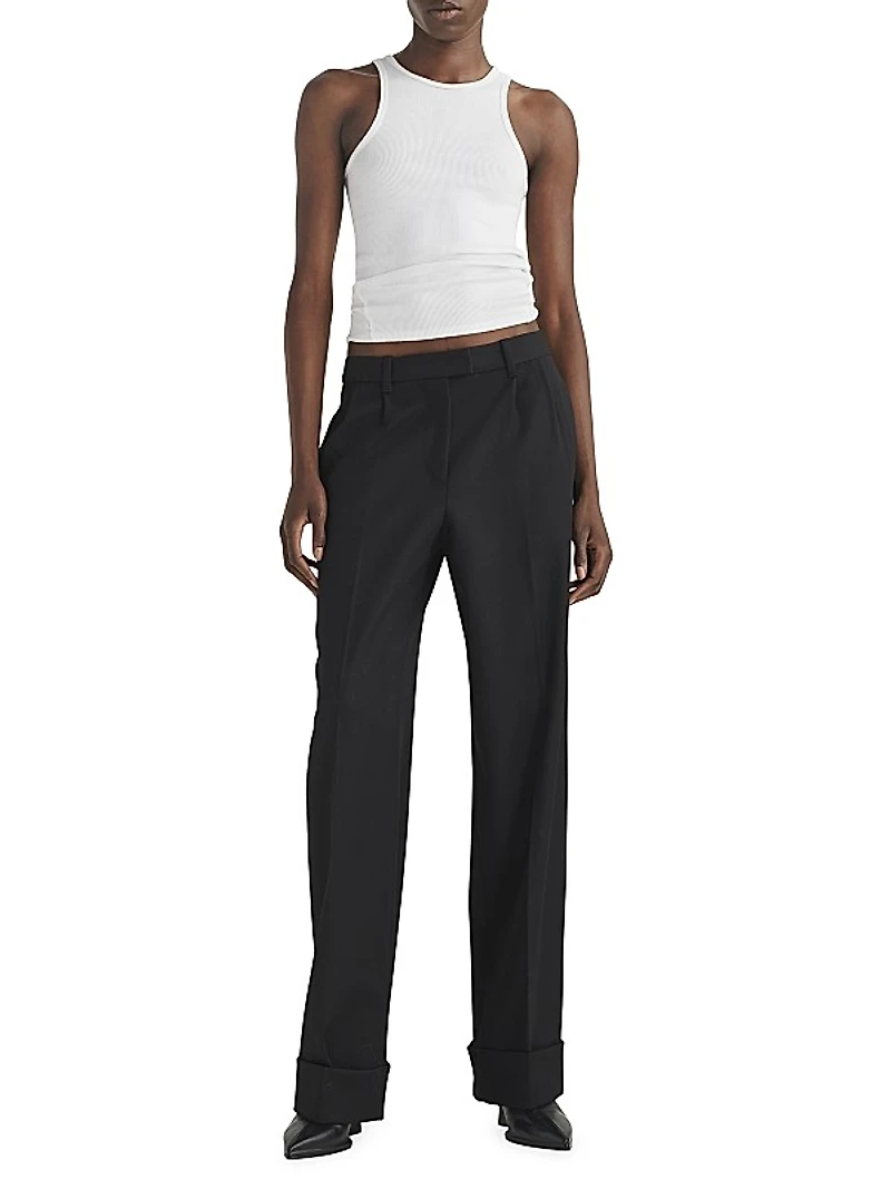 Marianne Wool Wide-Leg Trousers