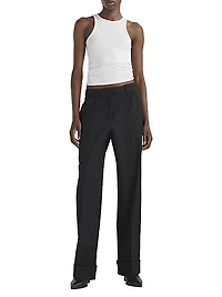 Marianne Wool Wide-Leg Trousers