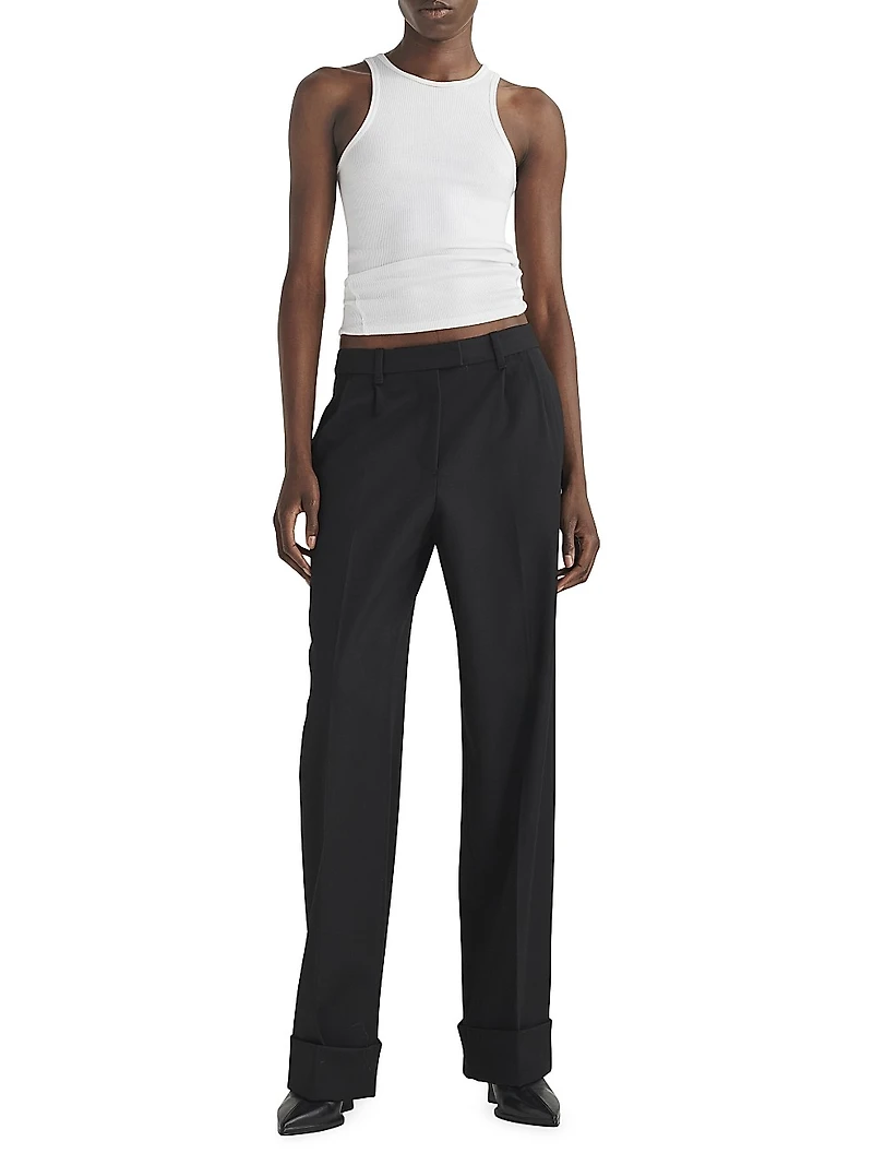 Marianne Wool Wide-Leg Trousers
