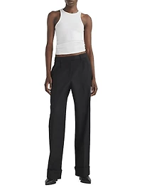 Marianne Wool Wide-Leg Trousers
