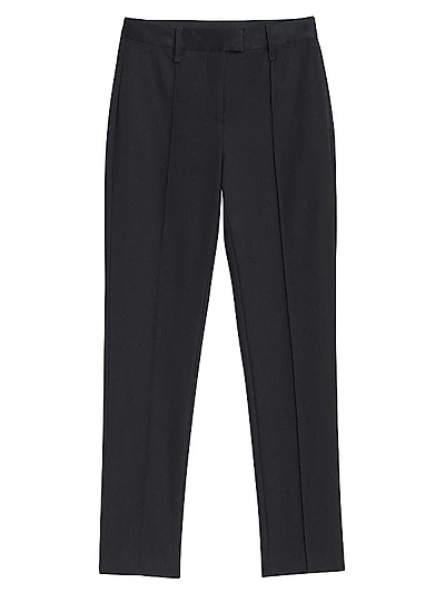 Blaine Straight-Leg Wool Pants