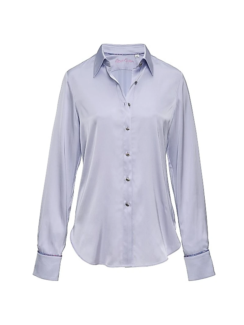 Gabriela Silk-Blend Charmeuse Shirt