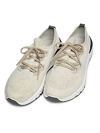 Stretch-Knit Low-Top Sneakers