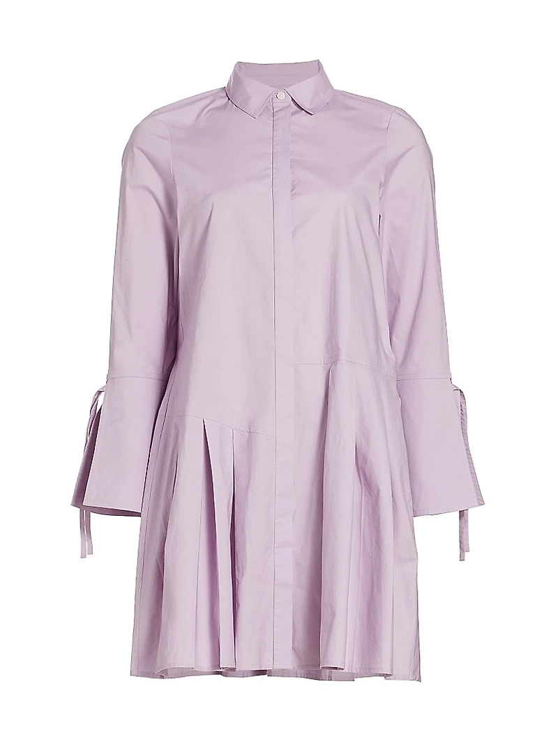 Andrea Cotton-Blend Mini Shirtdress