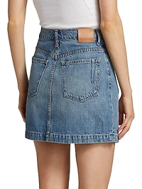 Ana Denim Asymmetric Miniskirt
