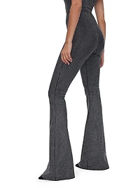 Hotfix Crystal Flared Pants