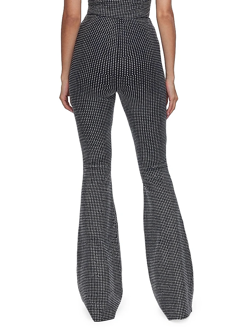 Hotfix Crystal Flared Pants